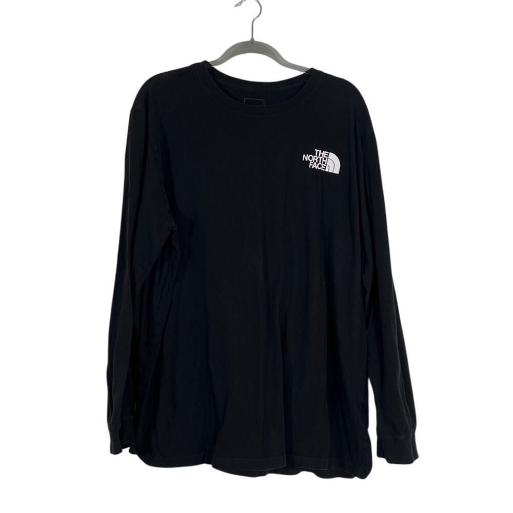 The North Face Mens Half Dome Logo Graphic Long Sleeve Tee Black Sz XXL Outdoors